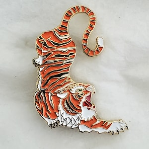 Tiger Tattoo Art Pin de esmalte