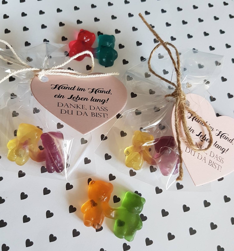 10x Gastgeschenk zur Hochzeit Fruchtgummi Tischdeko für Hochzeit, Hochzeitsdekoration Gummibärchen Pärchen Süßigkeiten als Gastgeschenke 画像 4