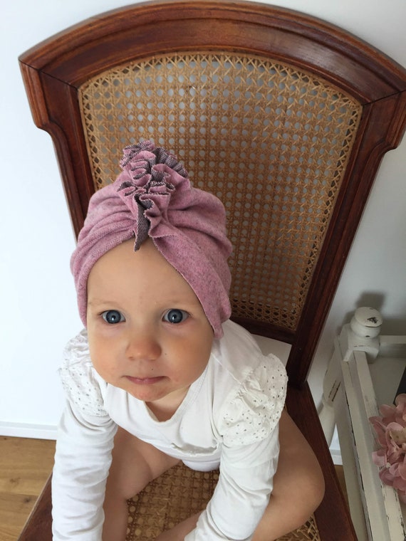 Buy Winter Hat, Turban Baby, Baby Hat, Velvet, Baby Girl Hat, Baby