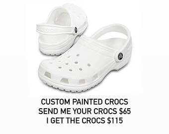 custom painted crocs