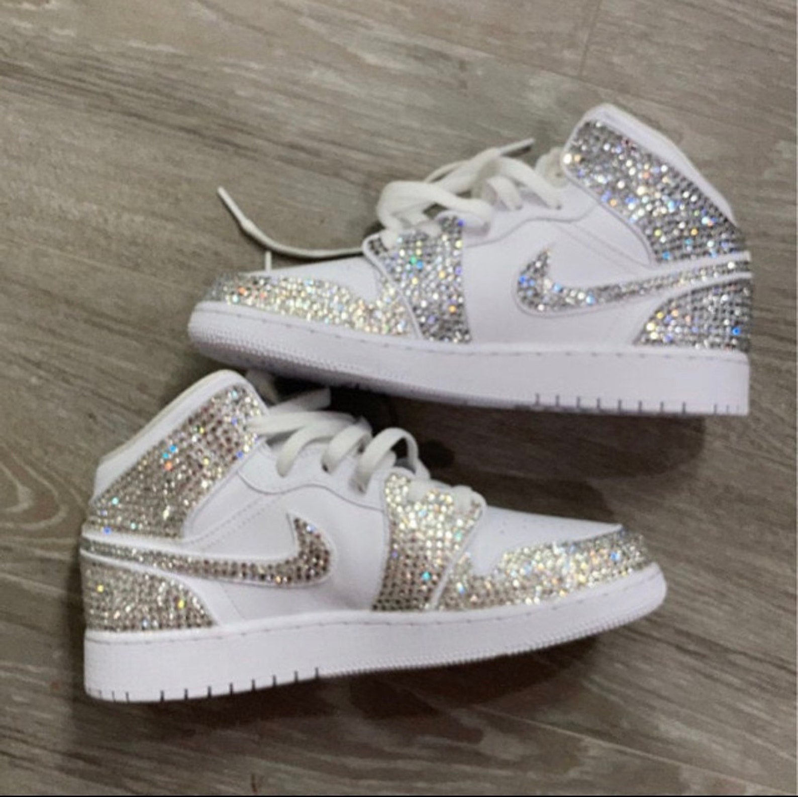 blinged out jordan 1