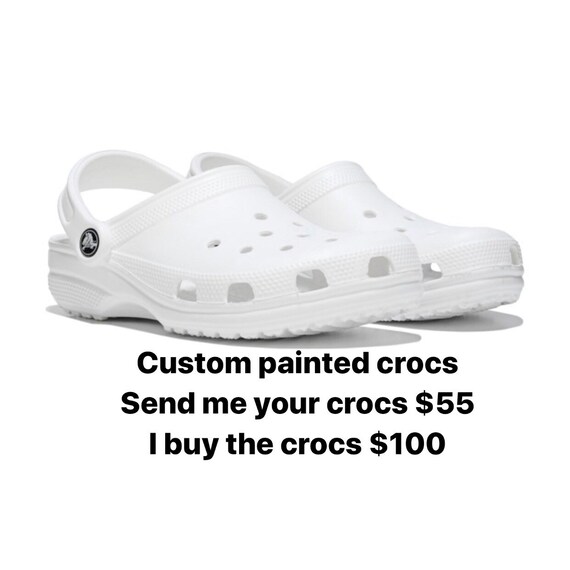 custom painted crocs