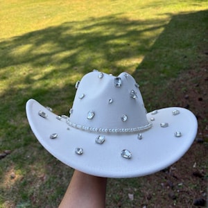 Rhinestone Bling Cowboy Hat - Western Cowgirl, Festival, Rodeo, Concert, Bachelorette