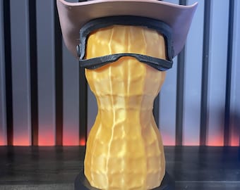 Arc Raiders Burnt Peanut Figurine Cowboy Hat Accessory, Gamer Desk Decor