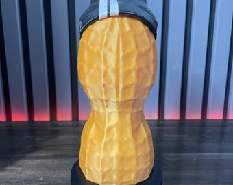 3D Printed Peanut Figurine Escape from Tarkov Bomber Beanie Accessory, Gamer Desk Decor
