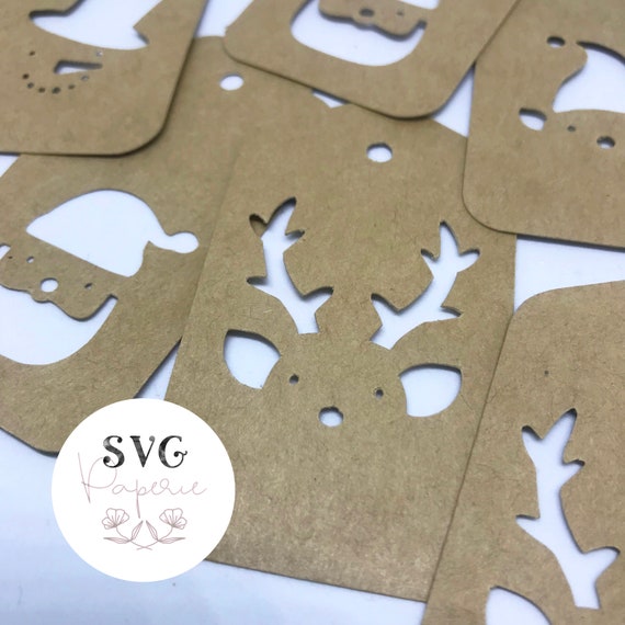 Download Free Svg Dxf Christmas Cut Out Tags Template Instant Download Etsy SVG DXF Cut File