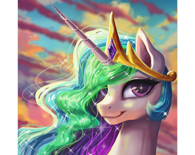 Princess Celestia - My Little Pony Friendship is Magic Art Print Poster ...
