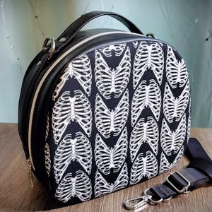 Skeleton Bowler Bag, Classy Spooky Handbag