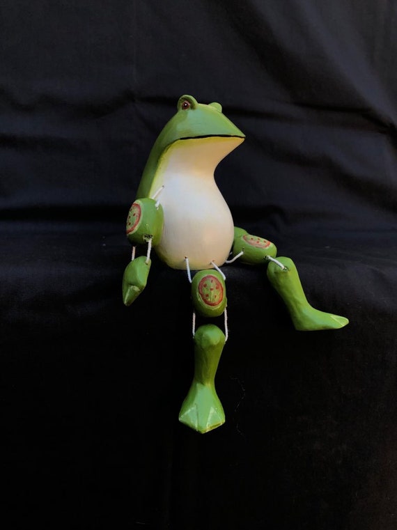 Frog Hand Painted Collectable Figurine Kitchen Art - Etsy