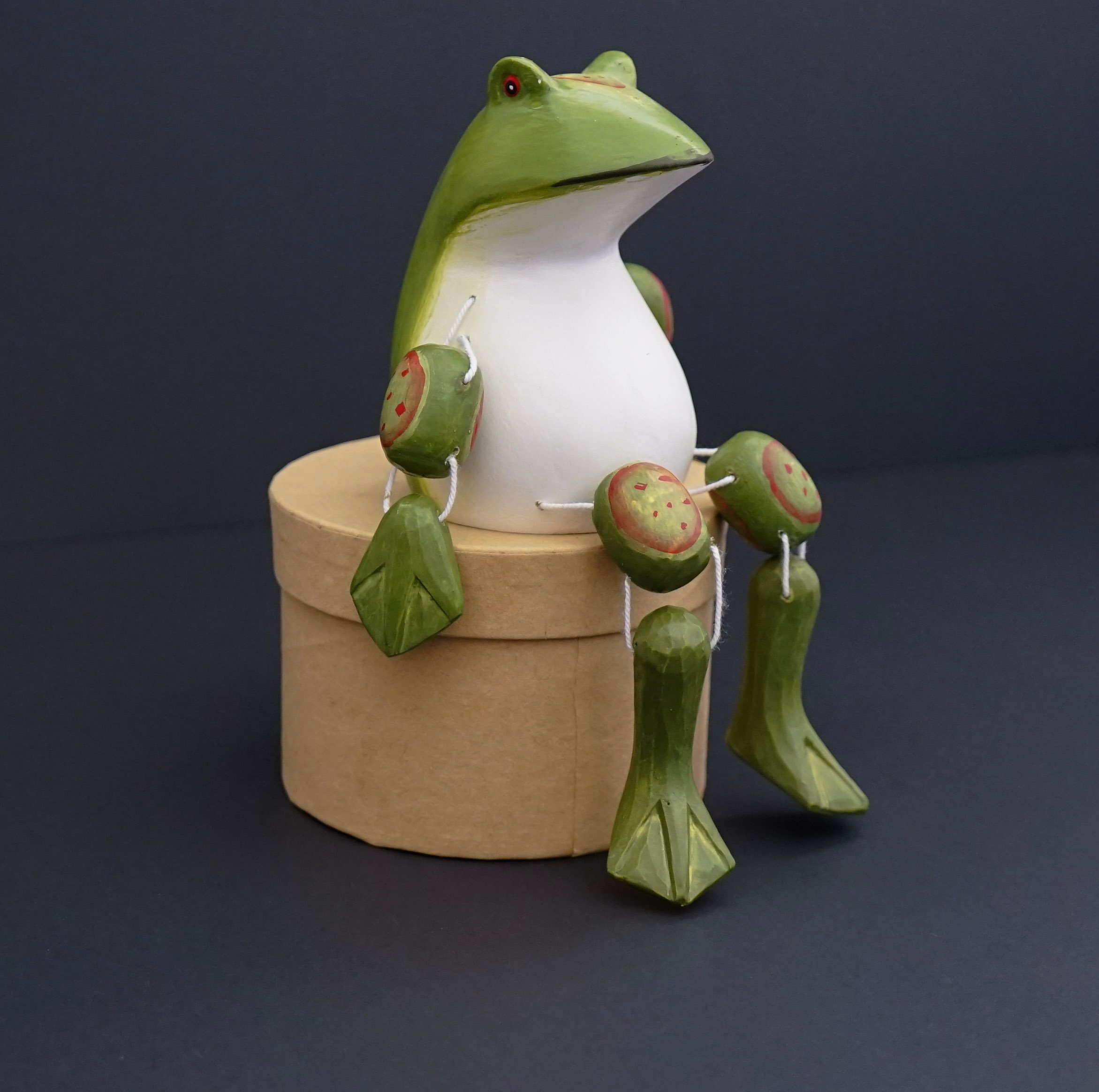 Frog Hand Painted Collectable Figurine Kitchen Art - Etsy