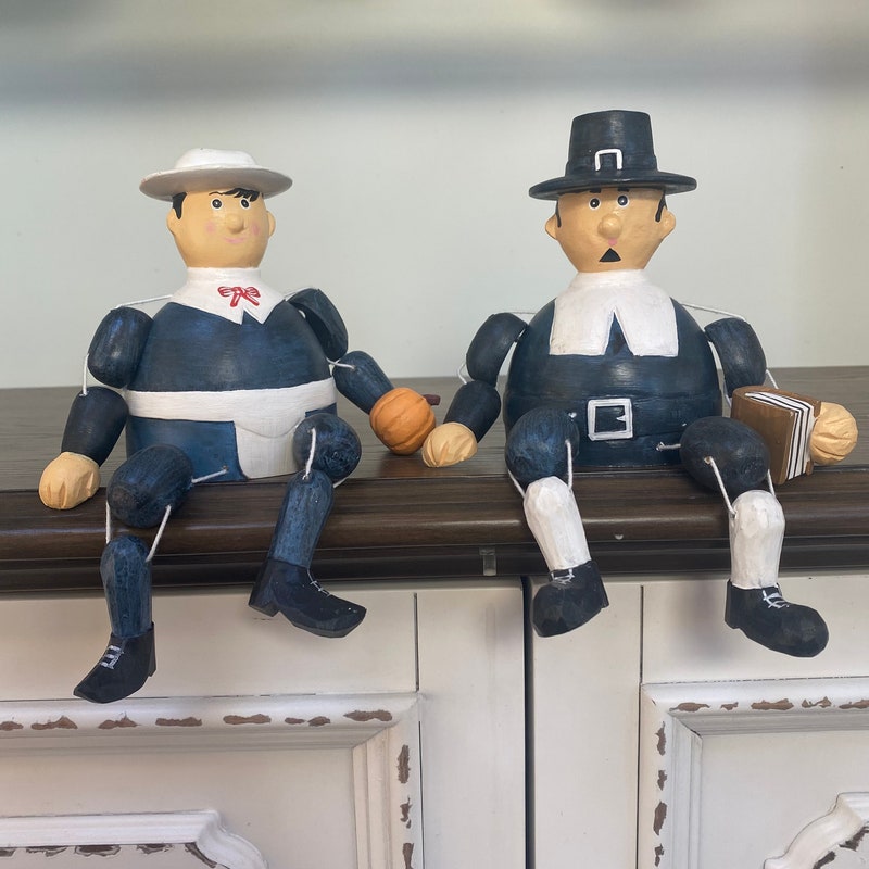 Pilgrim Figurine - Etsy