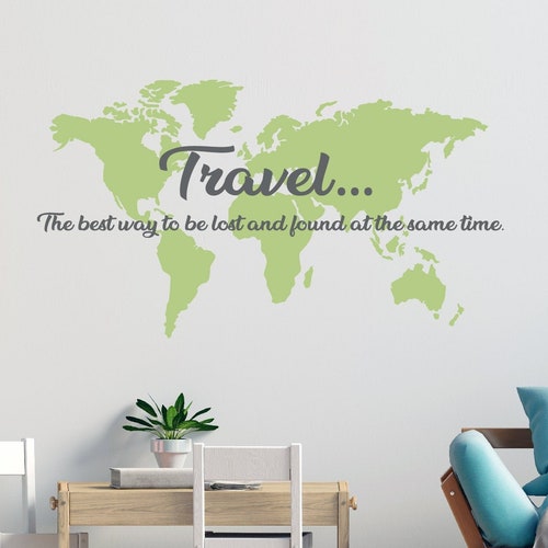 Lets Go on an Adventure Vinyl Wall Decal Quote Travel Theme Etsy