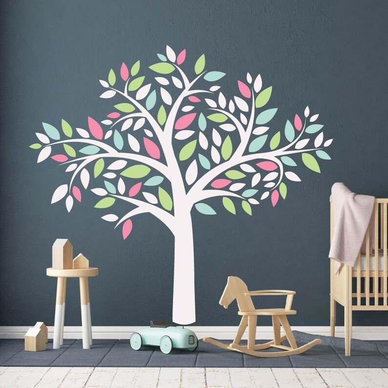 Tree Wall Decal Nursery Wall Decal Nursery Tree Wall Decal Etsy