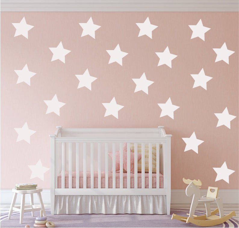 Nursery Star Wall Decals Star Wall Decals Wish Upon A Star Etsy