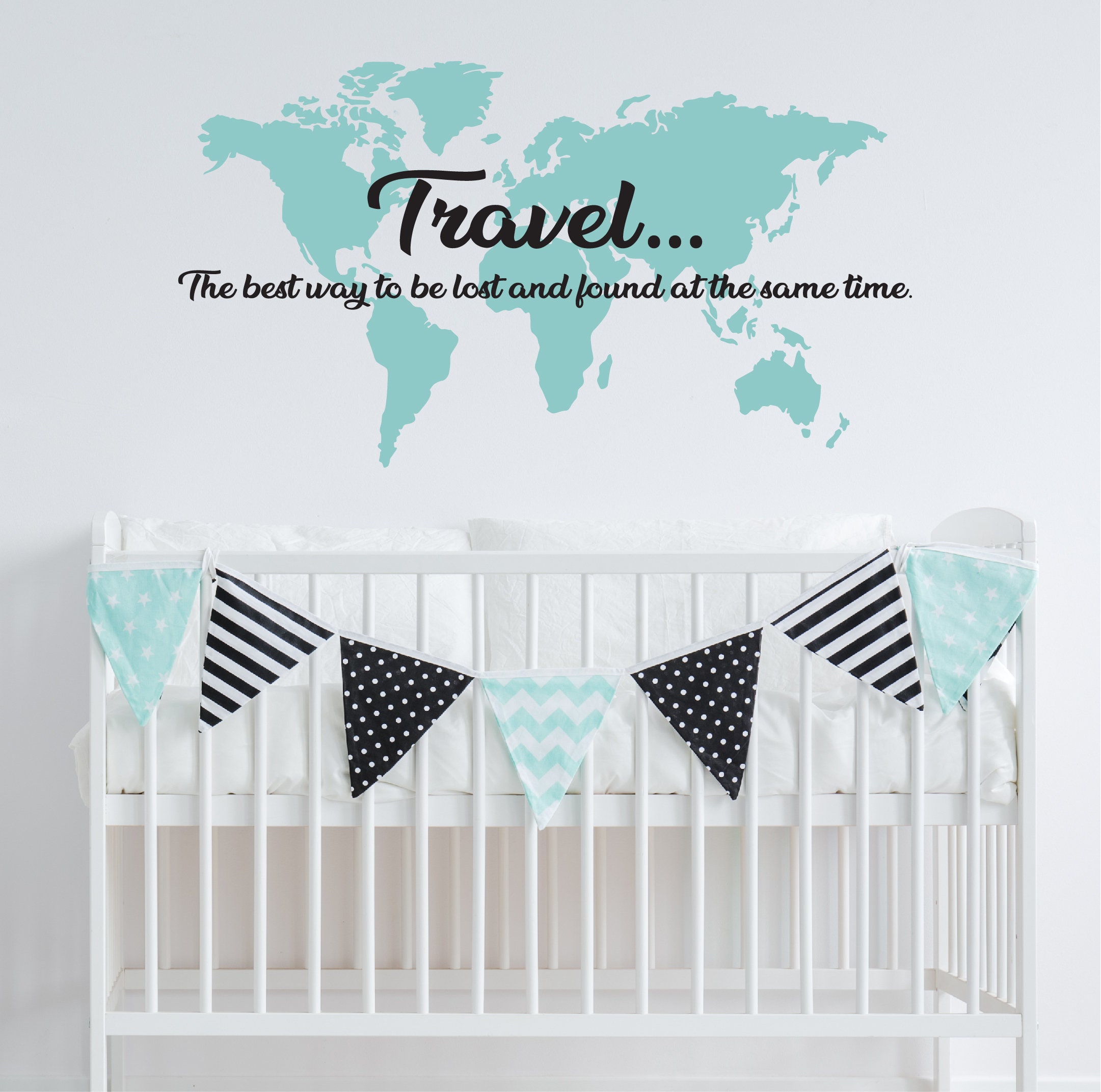 Travel Wall Quotes Travel Wall Decals Travel Gallery Wall Etsy