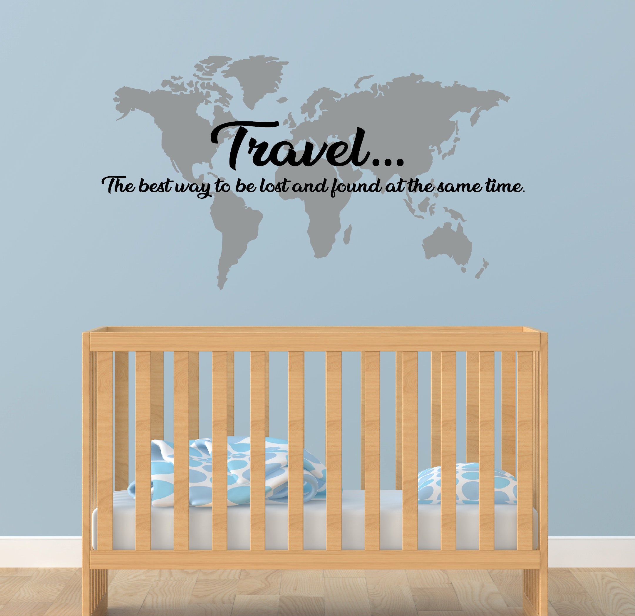 Travel Wall Quotes Travel Wall Decals Travel Gallery Wall Etsy