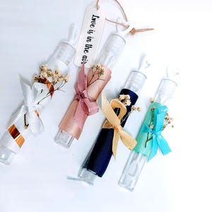 Pompas de jabón para ceremonia de boda, obsequio para invitados en varios colores, bellamente decoradas, con personalización a pedido.