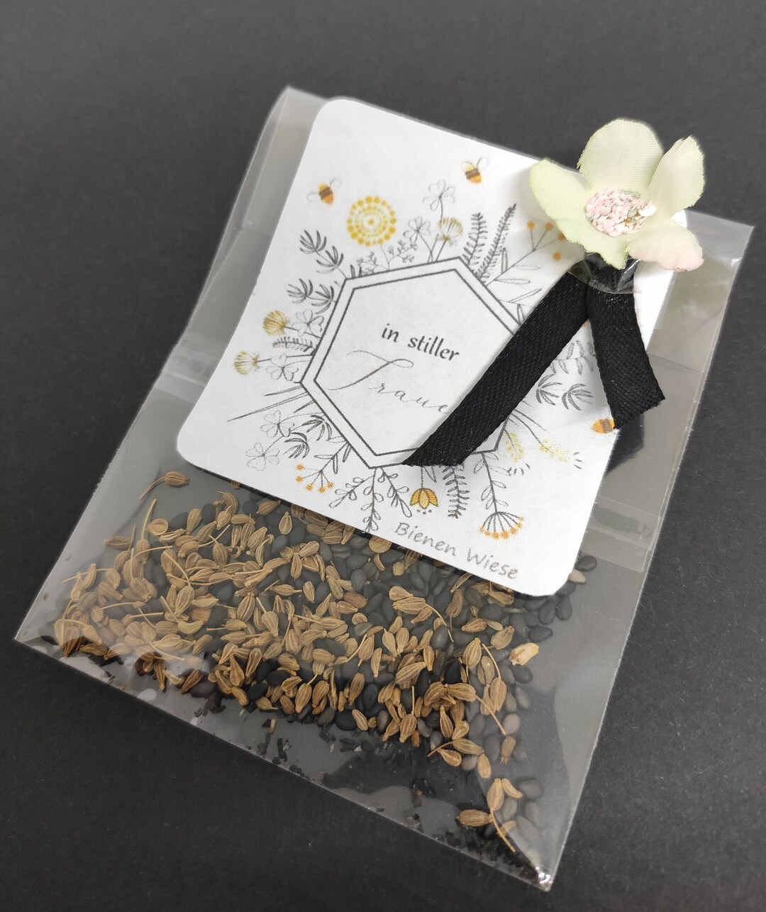 Mourning Gift Funeral Guest Gift Seed Bags Bee Meadow Etsy