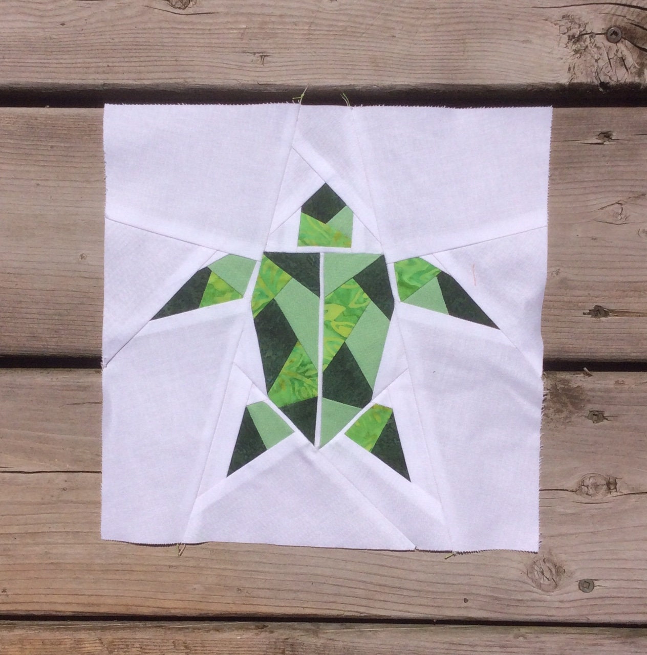 Origami Turtle Foundation Paper Piecing Pattern. Block Quilt - Etsy