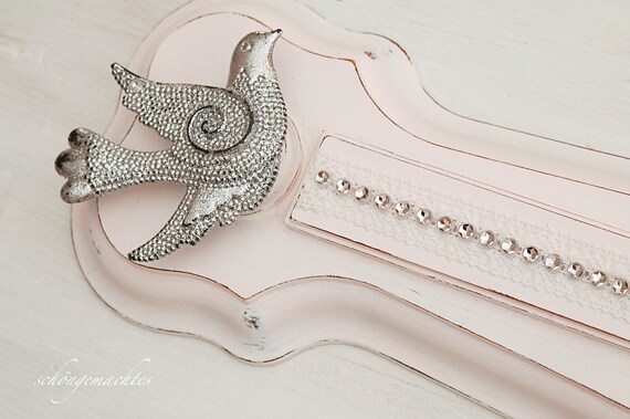 Weihnachtsdeko Rosa Mit Herz Vintage Shabby Chic Romantisch