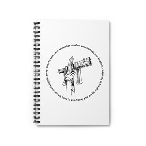 Religious Journal Notebook, Catholic Faith Diary, Spiritual Writing Book, Christian Gift, Bible Study Organizer, Inspirational Prayer Log