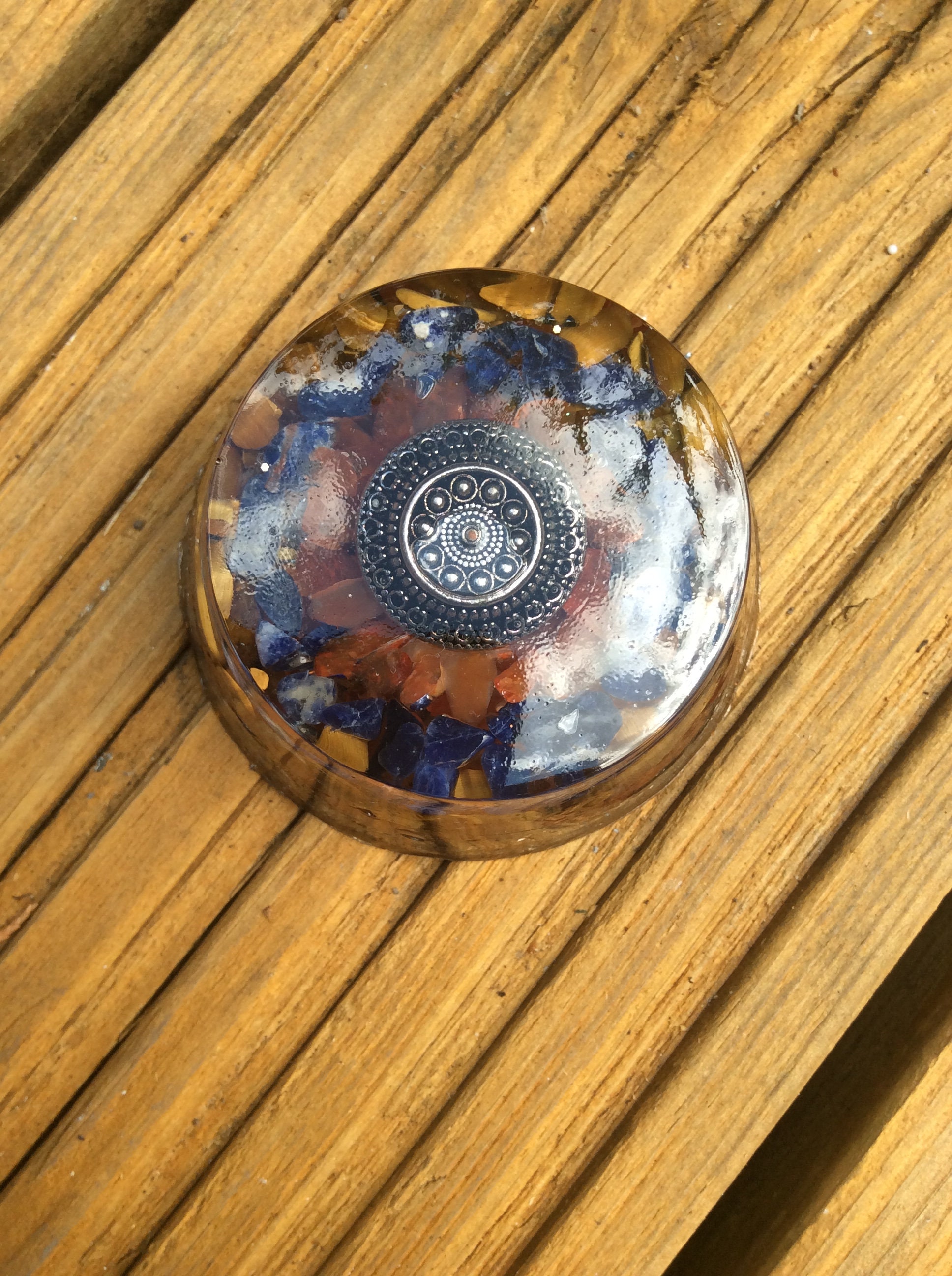 Orgone energy device quartz tigers eye lapis carnelian | Etsy