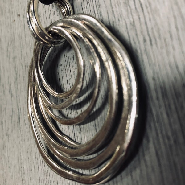 Seven circles lagenlook pendant necklace