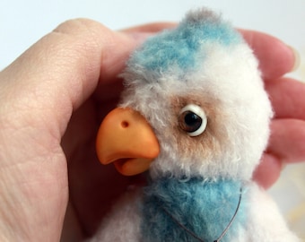 Lindo loro azul Juguete de pájaro Juguete de loro Loro bebé loro Amiguru para los amantes de las aves Loro pájaro de peluche Pequeño peluche Juguete de regalo favorito