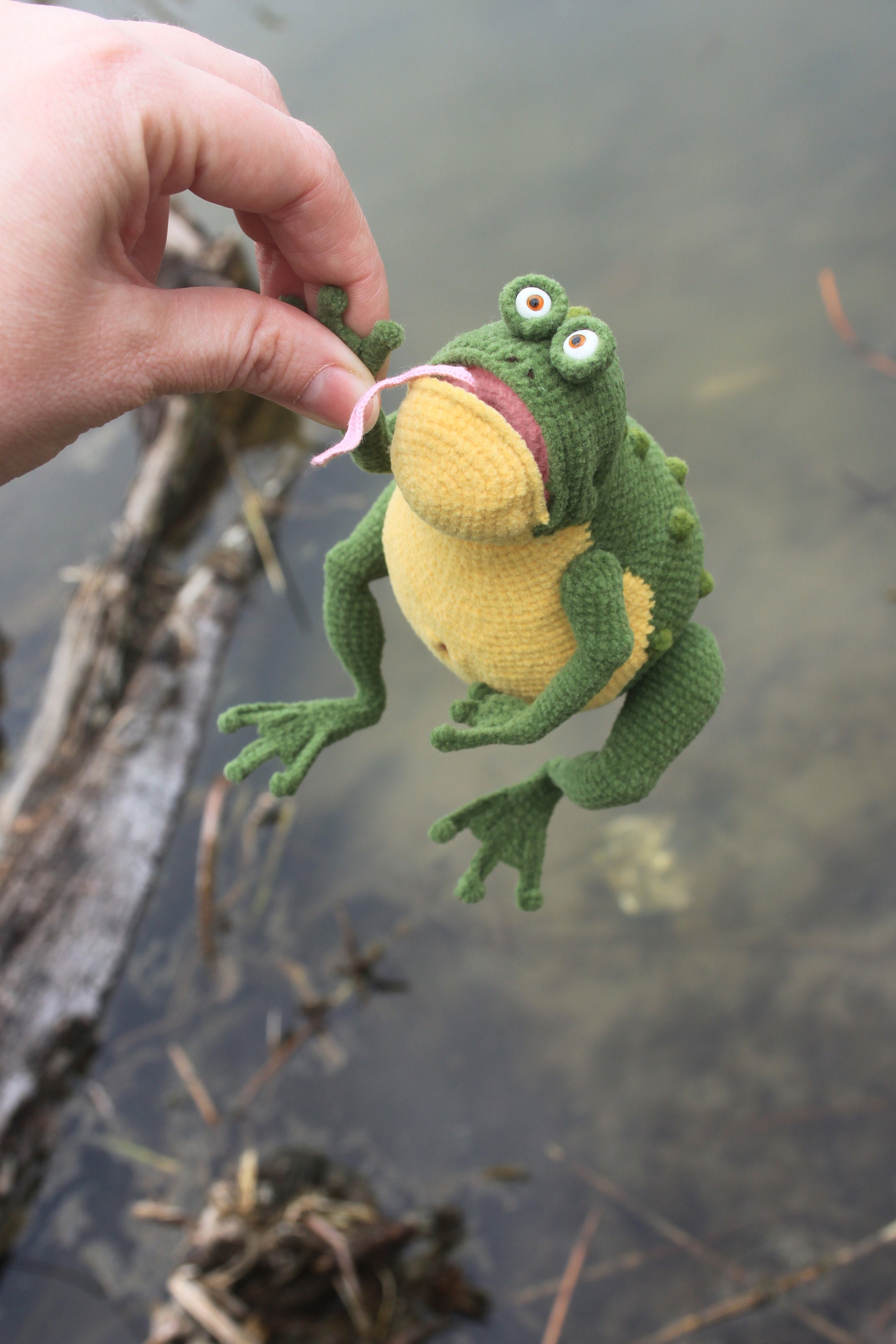 Funny toad crochet pattern Frog pattern Amigurumi tutorial Etsy