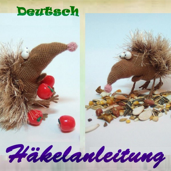 Lustiger Igel Amigurumi Häkel Häkelanleitung Gestrickter Igel Amigurumi Igel Spielzeug stacheliger Igel Master Class