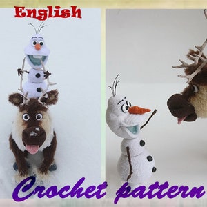 Amigurumi Häkel Crochet Snowman Deer pattern Tutorial Crochet Reindeer Crochet toy Amigurumi Pattern