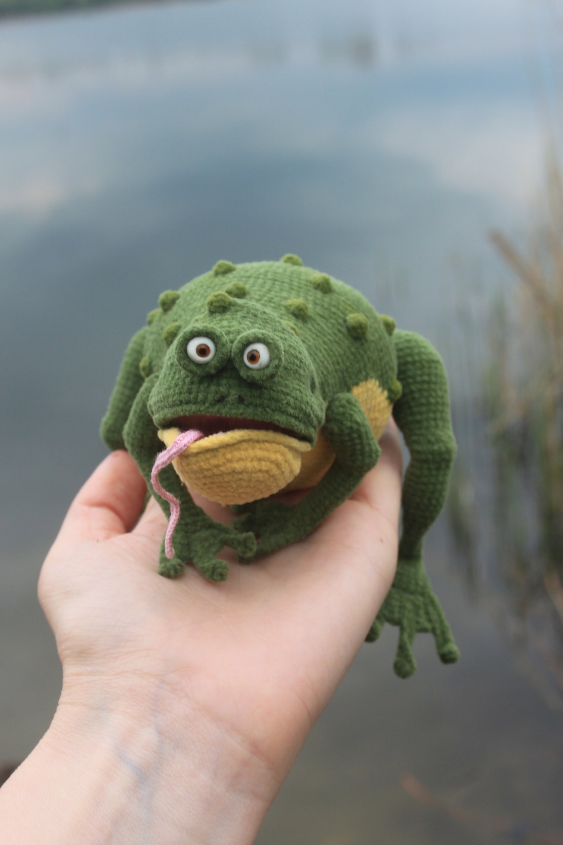 Funny toad crochet pattern Frog pattern Amigurumi tutorial Etsy