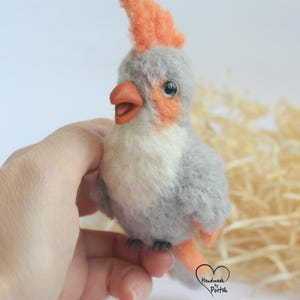 Cute orange parrot Bird toy Parrot toy Baby parrot Amiguru parrot For birds lover Teddy bird parrot Small plush Favorite gift toy