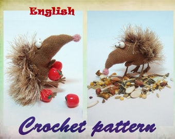 Hedgehog Amigurumi Häkel Crochet hedgehog Tutorials Crochet pattern hedgehog Hedgehog Amigurumi soft toy PDF Crochet toy Amigurumi Pattern