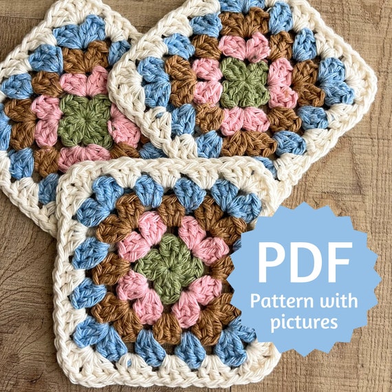 Crochet Granny Square Pattern Book: A Step-by-Step Beginners Guide