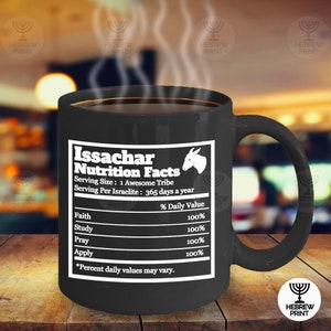 Issachar, Tribe Of Issachar, Issachar Symbol, Hebrew Israelite Mug, Hebrew Israelite Cup, Israelite Coffee Cup • Israelite Gift • Hebrew Mug
