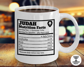 Lion of Judah • Tribe Of Judah • Judah Symbol • Hebrew Israelite Mug • Hebrew Israelite Cup • Israelite Cup • Israelite Gift • Hebrew Mug
