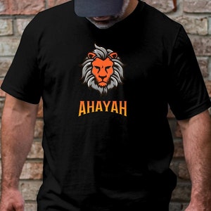 Ahayah Shirt, Lion of Judah t-shirt, Hebrew Israelite Clothing, Hebrew Israelite Shirt, Israelite Clothing,Israelite tee