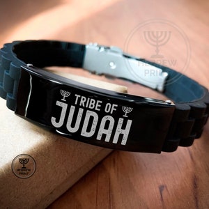 Israelite Bracelet, Tribe Of Judah, 12 Tribes Of Israel Bracelet, Hebrew Israelite Bracelet - Silicone Bracelet