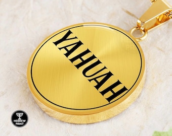 Yahuah Necklace • Hebrew Israelite Jewelry • Israelite Necklace For Men And Women