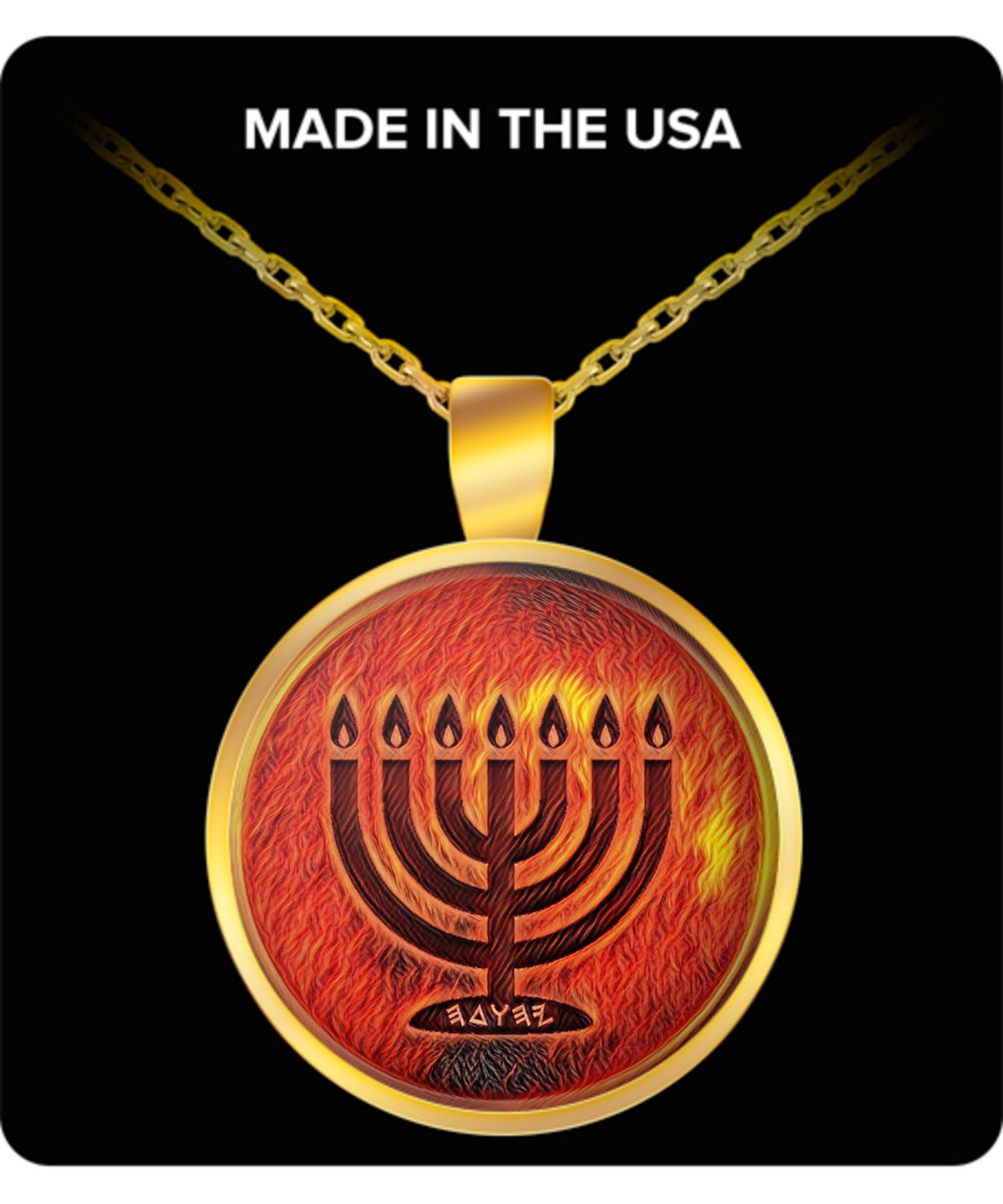 Hebrew Israelite Jewelry 7 Branch Menorah Necklace For Men & Etsy