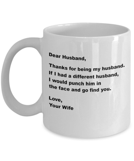 dear husband mug