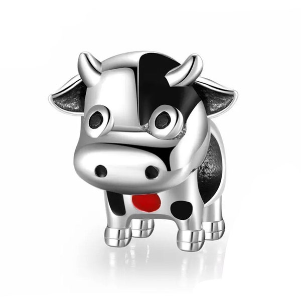 Cow Charm Bracelet Etsy