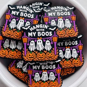 Halloween Ghost Silicone Focal for Pen Keychain DIY, 1 Piece, Ghost Silicone Focal, Stitch Stopper Knitting Needle Point Protectors