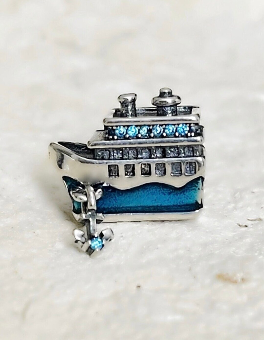 Cruise Ship Charm, Cruise Ship Jewelry, Charm for Bracelets, S925