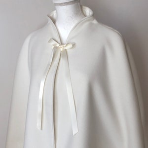 Mariage nuptiale Cape boléro robe veste manteau hiver printemps CLOE image 7