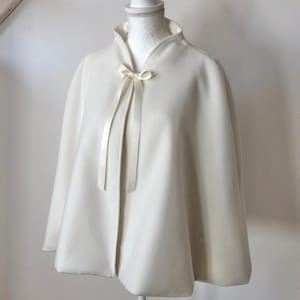 Mariage nuptiale Cape boléro robe veste manteau hiver printemps CLOE image 6