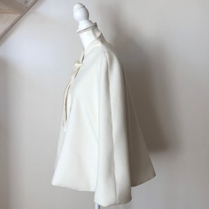 Mariage nuptiale Cape boléro robe veste manteau hiver printemps CLOE image 4