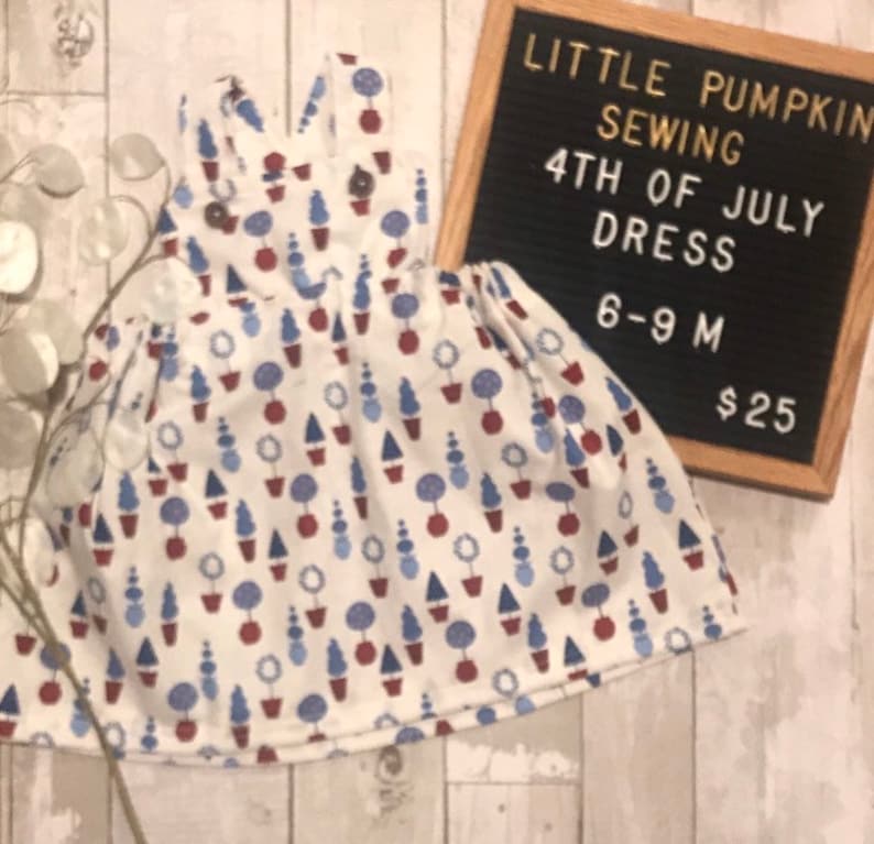Topiary Pinafore 6-9 months