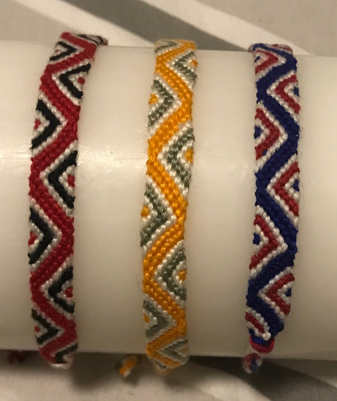 Handmade Zig Zag Friendship Bracelet Etsy